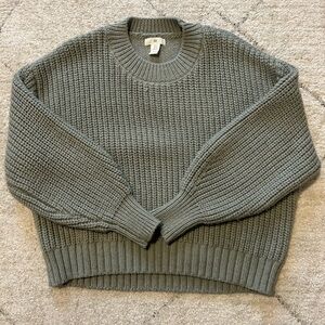 XL Women’s Green Knit Slouchy Sweater H&M